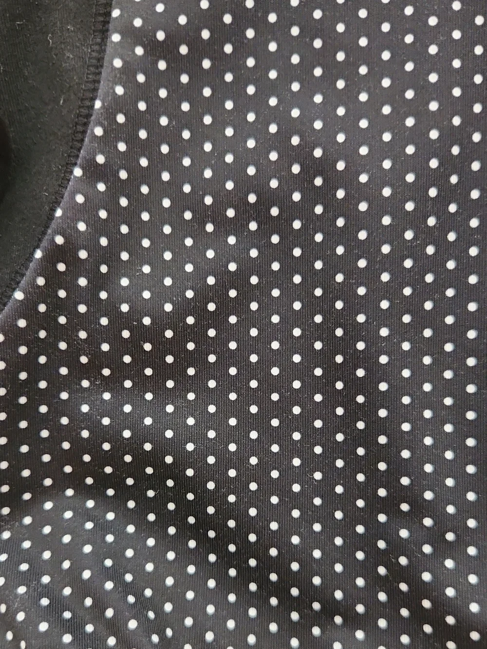 Z By Zella Black White Polka Dot Hooded Athletic Jacket Medium 8 10